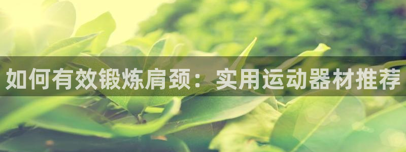 征途国际娱乐是那个系列的台子：如何有效锻炼肩颈：实用