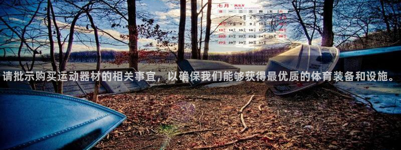 征途国际娱乐是那个系列的台子：请批示购买运动器材的相关事宜，