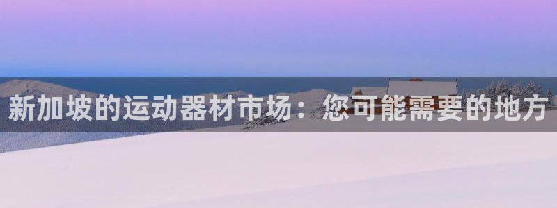 征途国际官方：新加坡的运动器材市场：您可能需要的地方